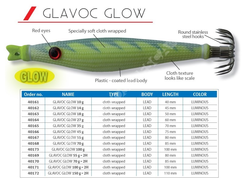 GLAVOC GLOW Pesca cefalópodos Dtd