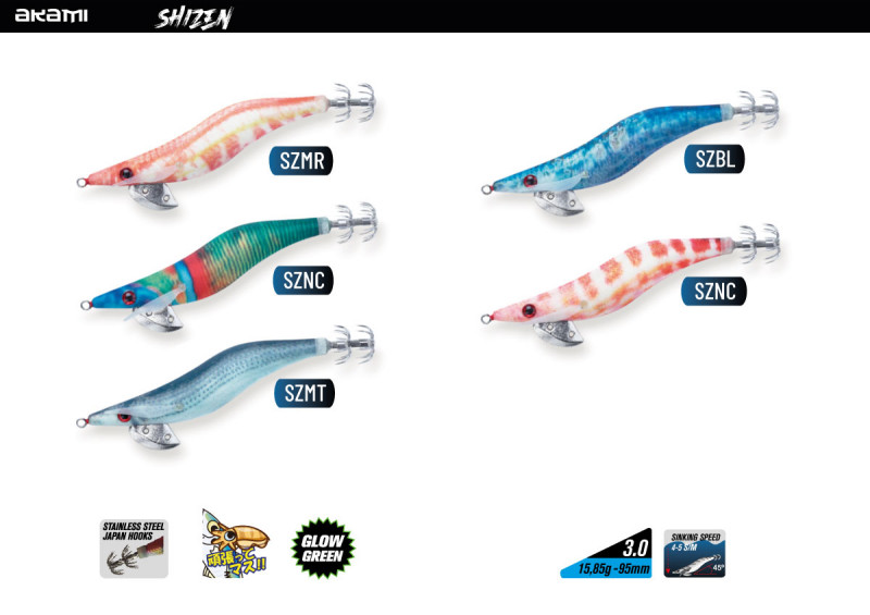 SHIZEN_COLORES SHIZEN Pesca cefalópodos AKAMI