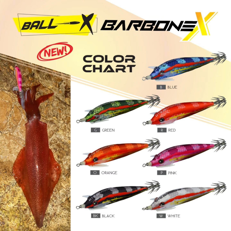 COLORES BALLISTIC BARBONE X Pesca cefalópodos DTD